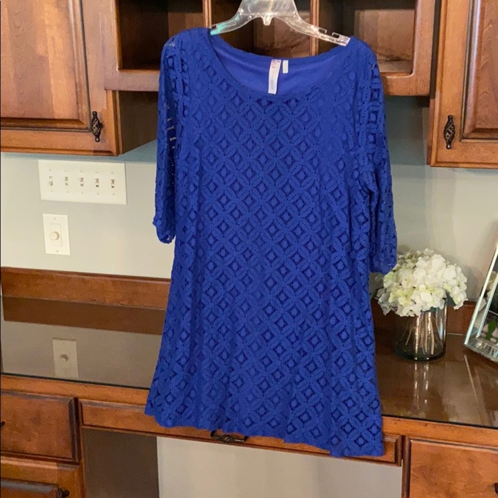 Blue dress